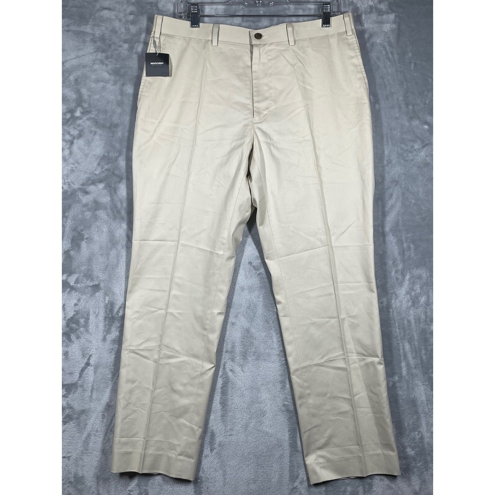 Indochino Newbury 52 Mens Tan Beige Cotton Chino Trousers Pants 34x28 NWT